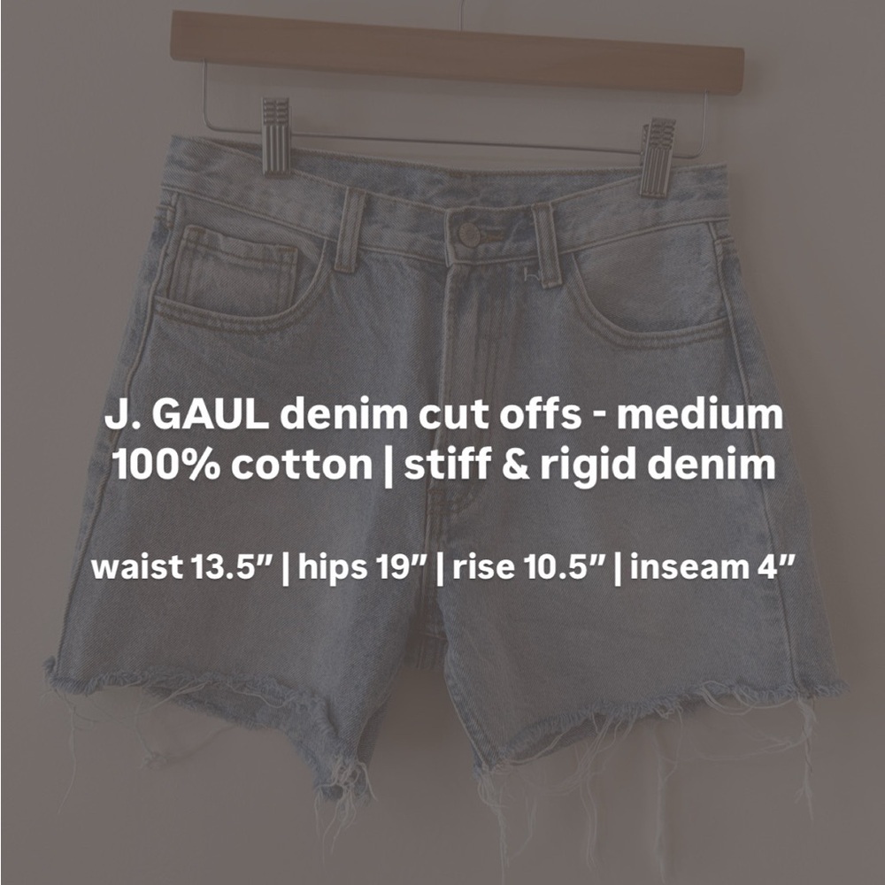 J. GAULT denim cut offs — medium - Picture 4 of 4
